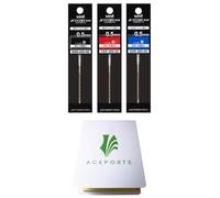 Uni Jetstream Prime - Recambios de bolígrafo a base de aceite de 0,5 mm, color negro, rojo y azul