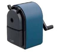 Uni KH-20 Hand Crank Wooden Pencil Sharpener - Blue (japan import)