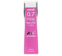 Uni Lápiz mecánico de color de 0,7 mm de plomo, Nanodia, rosa, 0,7 mm de plomo