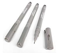 Uni Pin Fineliner - Rotulador de dibujo (0,5 mm, 3 unidades), color gris claro
