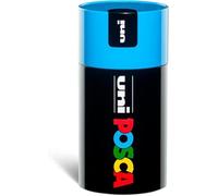 POSCA - Uniposca Juego completo con 18 rotuladores acrílicos surtidos, punta media de 2,5 mm - Colores para niños y artistas unos, válidos como colores para telas, madera y más, en caja de regalo azul
