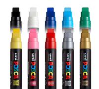 Uni posca PC-17K Pintura Rotulador XXL Punta de Cincel Rango Completo Juego 10