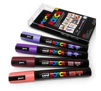 Uni Posca PC-5M Arte Marcador Pintura Pluma Sunset Tonos Set De 4 IN Plástico