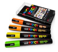 Uni Posca PC-5M Arte Marcador Pluma de Pintura - Citrus Tonos Set De 4 Plástico