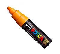Uni Posca PC-7M - Rotuladores de pintura (tamaño grande, 4,5 a 5,5 mm, 15 colores) Bright Yellow (Orange)