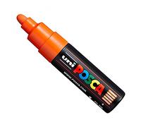 Uni Posca PC-7M - Rotuladores de pintura (tamaño grande, 4,5 a 5,5 mm, 15 colores) naranja