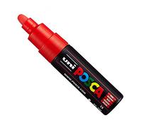 Uni Posca PC-7M - Rotuladores de pintura (tamaño grande, 4,5 a 5,5 mm, 15 colores) rosso