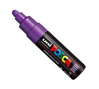 Uni Posca PC-7M - Rotuladores de pintura (tamaño grande, 4,5 a 5,5 mm, 15 colores) violeta