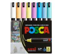Posca Bolígrafo de punta extrafina PC1MR Color suave 8 unidades