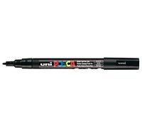 uni Posca PC3M Rotulador Punta Fina Línea Ancho 0,9-1,3 mm - Negro