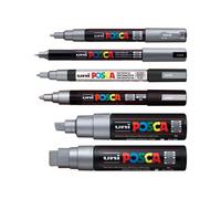 Uni Posca Pintura Rotulador Permanente Impermeable Tela Vidrio Metal