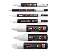 Uni Posca Pintura Rotulador Permanente Impermeable Tela Vidrio Metal