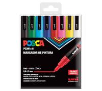UNI Posca Set PC 3M Basic - Pack 8 rotuladores