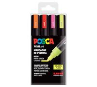 UNI Posca Set PC 5M Fluor - Pack 4 rotuladores