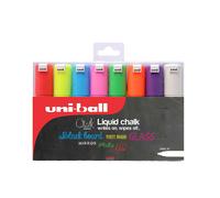 UNI Posca Set PC-8K Chalk Tiza Borrable - Pack de 8 rotuladores Palo