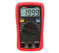 Uni-T Multímetro digital UT33 de tamaño de palma con prueba de capacitancia de 2 mF, prueba de caída de 2 metros, protección de precisión, AC-DC V, AC-DC A, resistencia, diodo, continuidad, rango