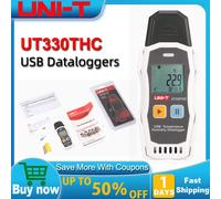 UNI-T-registrador de datos de temperatura y humedad UT330T, termómetro Digital, higrómetro, grabadora USB, alta precisión para alimentos UT330T