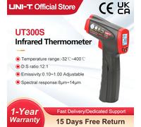 Termómetro infrarrojo Digital sin contacto, instrumento de temperatura láser de mano, UNI-T, UT300S
