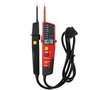 UNI-T UT18C Medidor de voltaje de rango automático Probador de continuidad LCD/LED Indicación Fecha de espera Prueba de RCD No Detector de detección de batería
