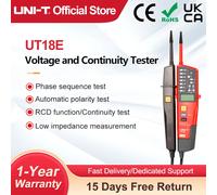Probador de voltaje y continuidad UNI-T UT18E 12V-1000V voltímetro Digital Detector de secuencia de fase sonda de voltios herramienta de electricista