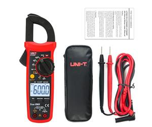 UNI-T UT202F Pinza Amperimétrica Digital 6000 cuentas Rango automático True RMS Retroiluminación NCV Multímetro