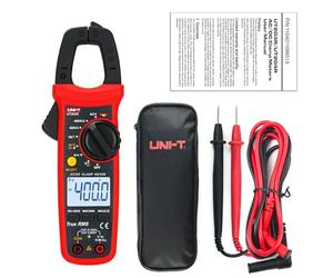UNI-T UT203R Medidor de pinza digital Corriente CA/CC Rango automático Valores eficaces verdaderos Multímetro de retroiluminación máx./mín