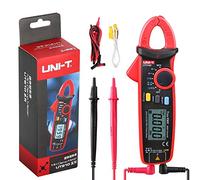 UNI-T UT210D Multímetro Digital CA/CC, medición de voltaje, corriente, resistencia y capacitancia, con abrazadera, medición de temperatura