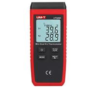 UNI-T UT320D Serie UT320 Mini Termómetro de Contacto, Doble Canal, -50°C-1300°C
