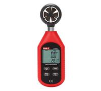 UNI-T UT363 - Anemómetro de mano, medidor de velocidad del viento, medidor de temperatura del aire frío del viento, -25.6 °C a 50.0 °C (-10 °C a 50 °C) con retroiluminación LCD máximo/retención de