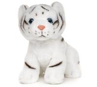 Uni-Toys - Bebé de Tigre Blanco, Sentado - 18 cm (Altura) - Peluche