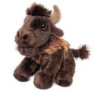 Uni-Toys - Bison Plushie - 13 cm (Altura) - Peluche de búfalo, Wisent, Vacuno, Peluche
