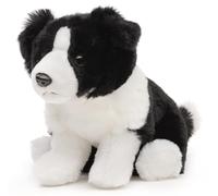 Uni-Toys - Border Collie sentado (sin correa), 20 cm (altura), diseño de perro de peluche