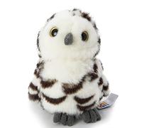 Uni-Toys - Búho de Nieve bebé - 12 cm (Altura) - pájaro de Peluche - Peluche