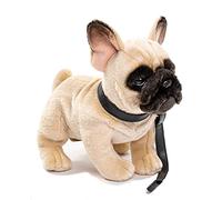Uni-Toys - Bulldog francés con Correa - 27 cm (Longitud) - Perro - Mascota - Peluche