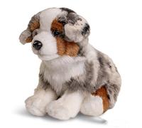 Uni-Toys - Cachorro pastor australiano, sentado (sin correa) - 22 cm (altura) - Perro de peluche, mascota - peluche, peluche
