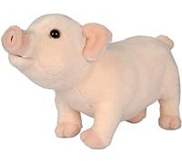 Uni-Toys - Cerdo rosa - 28 cm (longitud) - Cerdo de casa - Animal de peluche