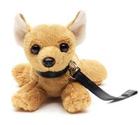 Uni-Toys - Chihuahua Plushie (con Correa) - 20 cm (Longitud) - Perro de Peluche, Mascota - Peluche