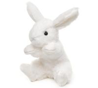 Uni-Toys - Conejo con Orejas caídas (Blanco) - 15 cm (Altura) - Conejo de Peluche - Peluche