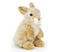 Uni-Toys - Conejo de pie (Beige) - 18 cm (Altura) - Conejo de Peluche - Peluche