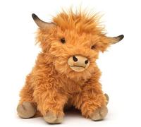 Uni-Toys - Drino escocés de Tierras Altas Sentado - 28 cm (Longitud) - Peluche de Peluche