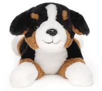 Uni-Toys - Eco-Line - Boyero bernés Tumbado - 29 cm (Longitud) - Perro de Peluche - Peluche
