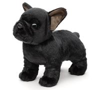 Uni-Toys - Eco-Line - Bulldog Francés (Negro) - Sin Correa - 26 cm (Longitud) - Perro de Peluche - Peluche