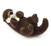 Uni-Toys - Eco-Line - Nutria de espalda - 100% de material reciclado - 26 cm (longitud) - Nutria de peluche - peluche