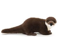 Uni-Toys - Eco-Line - Nutria de pie - 100% de Material Reciclado - 32 cm (Longitud) - Nutria de Peluche - Peluche