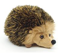 Uni-Toys - Erizo Dorado y marrón - 15 cm (Longitud) - Animal del Bosque - Peluche de Peluche.