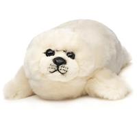 Uni-Toys - Foca Blanca - 36 cm (Longitud) - Foca de Peluche - Peluche