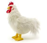 Uni-Toys - Gallo Blanco - 37 cm (Altura) - Pollo de Peluche, Gockel, pájaro - Peluche