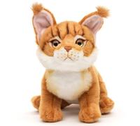 Uni-Toys - Gato Maine Coon, Sentado (marrón) - 18 cm (Altura) - Gato de Peluche - Peluche