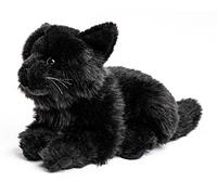 Uni-Toys - Gato Negro Tumbado - 20 cm (Longitud) - Mascota - Peluche de Peluche