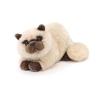 Uni-Toys - Gato Persa Beige, Tumbado - 31 cm (Longitud) - Gato de Peluche - Peluche - Peluche